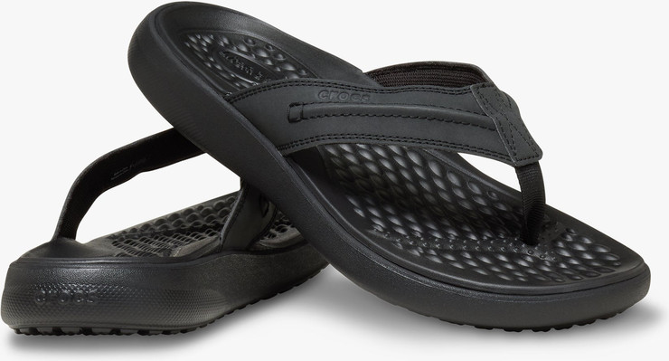 Crocs Yukon Vista II LR Flip - כפכפי אצבע קרוקס יוקון ויסטה לגברים בצבע שחור/שחו