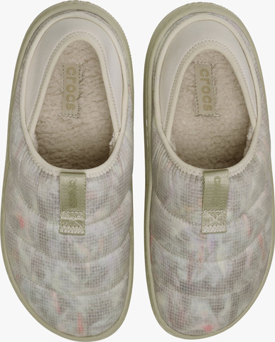 Crocs Classic Translucent Ripstop Moc - נעלי קרוקס מוק טרנסלוסנט קרוקס בצבע קרם/ירוק זית