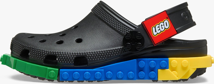 Crocs LEGO 4LW System Clog K - כפכפי קלוג קרוקס לגו לילדים בצבע שחור