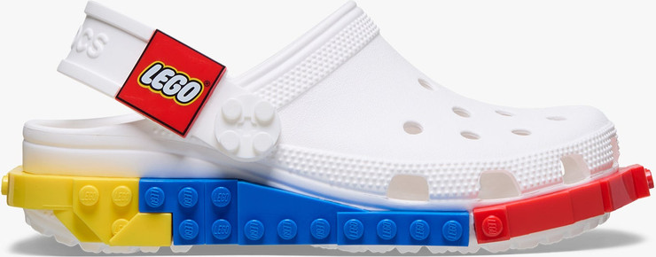 Crocs LEGO 4LW System Clog K - כפכפי קלוג קרוקס לגו לילדים בצבע לבן