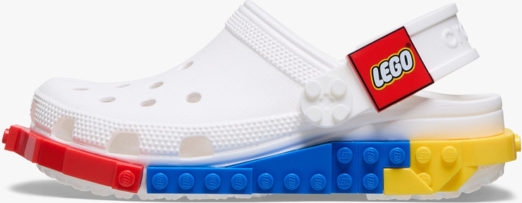 Crocs LEGO 4LW System Clog K - כפכפי קלוג קרוקס לגו לילדים בצבע לבן