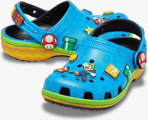 Crocs Super Mario Core Classic Clog Kids - כפכפי קרוקס סופר מריו לילדים