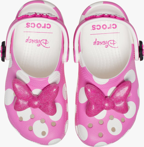 Crocs Toddlers’ Minnie Mouse Classic Clog - כפכפי קרוקס מיני מאוס לילדים מידות קטנות בצבע ורוד
