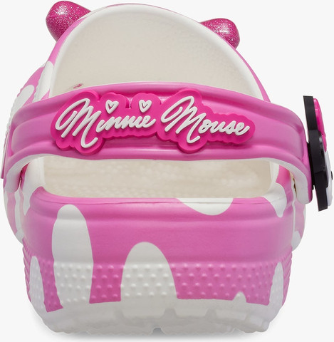 Crocs Toddlers’ Minnie Mouse Classic Clog - כפכפי קרוקס מיני מאוס לילדים מידות קטנות בצבע ורוד
