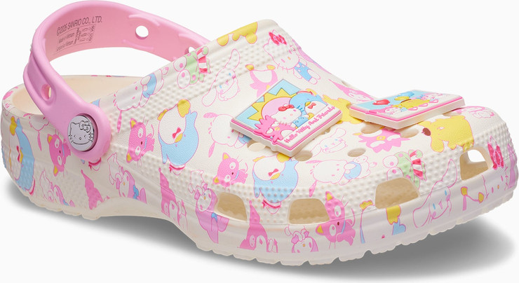 Crocs Hello Kitty and Friends Pastel Classic Clog - כפכפי קרוקס קלוג הלו קיטי וחברים לנשים בצבע ורוד