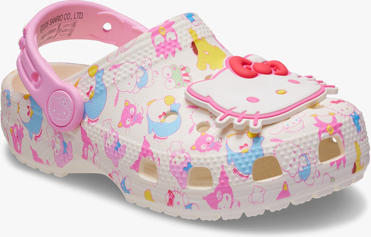 Crocs Hello Kitty and Friends Pastel Classic Clog T - כפכפי קרוקס קלוג לילדים הלו קיטי וחברים בצבע ורוד מידות קטנות