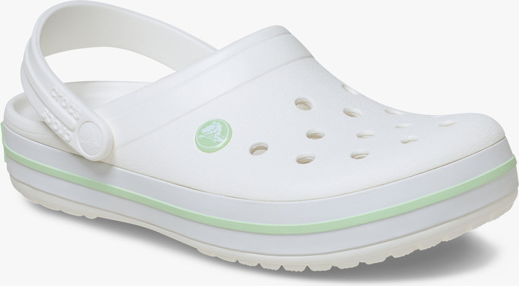 Crocs Crocband - נעלי קרוקס קרוקבנד בצבע לבן/ירוק שליו