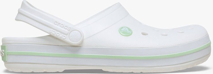 Crocs Crocband - נעלי קרוקס קרוקבנד בצבע לבן/ירוק שליו