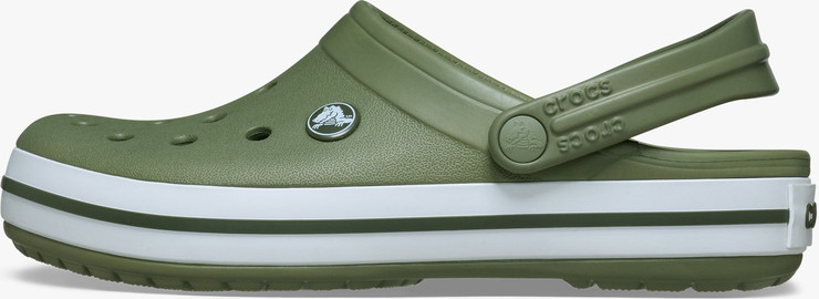 Crocs Crocband - כפכף קרוקס אוורירי בצבע ירוק-אפור קרגו
