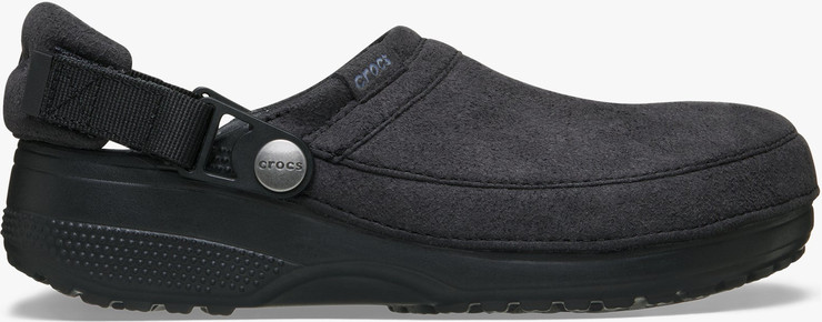 Crocs Classic Crafted Vegan Suede Clog - כפכפי קרוקס קלוג קראפטד בצבע שחור