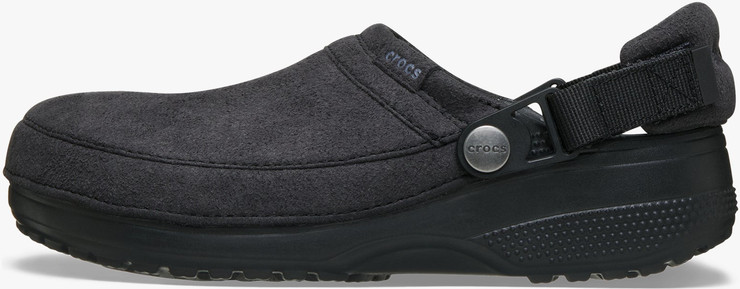 Crocs Classic Crafted Vegan Suede Clog - כפכפי קרוקס קלוג קראפטד בצבע שחור