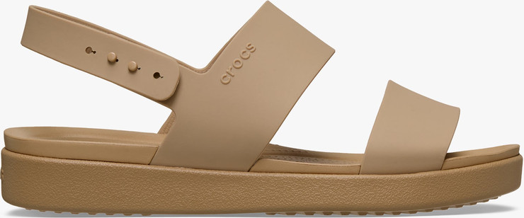 Crocs Brooklyn Backstrap Low Low - סנדלי קרוקס ברוקלין לנשים בצבע חום קשיו