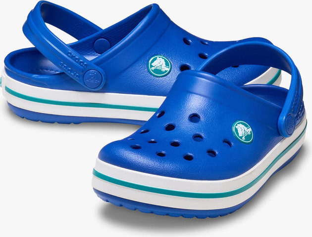 Crocs Crocband Clog K - כפכפי קרוקבנד קרוקס לילדים בצבע כחול בולט/טורבו