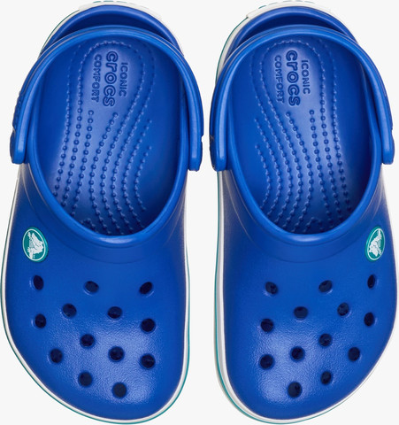 Crocs Crocband Clog K - כפכפי קרוקבנד קרוקס לילדים בצבע כחול בולט/טורבו