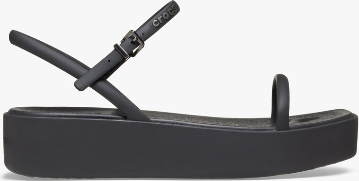 Crocs Miami Platform Y Strap Sandal - סנדלי פלטפורמה קרוקס לנשים בצבע שחור