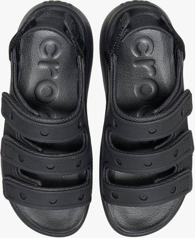 Crocs Soho Frosted Sport Sandal - סנדלי פלטפורמה קרוקס סוהו לנשים בצבע שחור