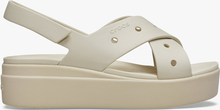 Crocs Brooklyn 4U Cross Strap Sandal - סנדלי פלטפורמה קרוקס ברוקלין לנשים בצבע פרפה