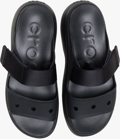 Crocs Soho Two Strap Sandal - סנדלי קרוקס סוהו רצועות כפולות לנשים בצבע שחור