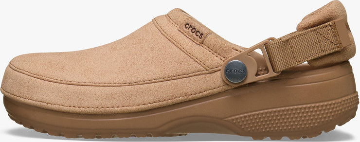 Crocs Classic Crafted Vegan Suede Clog - כפכפי קרוקס קלוג קראפטד בצבע שוקולד חלב