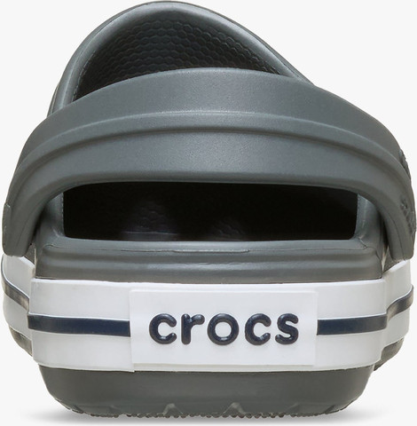 Crocs Crocband Clog K - כפכפי קרוקבנד קרוקס לילדים בצבע אפור סלאט/נייבי