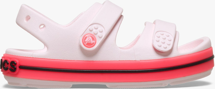 Crocs Crocband Cruiser Neon Band Sandal K - סנדלי קרוקס קרוקבנד לילדים בצבע ורוד קרחוני/ורוד