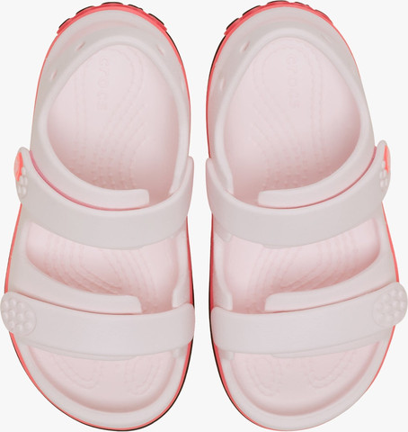 Crocs Crocband Cruiser Neon Band Sandal K - סנדלי קרוקס קרוקבנד לילדים בצבע ורוד קרחוני/ורוד