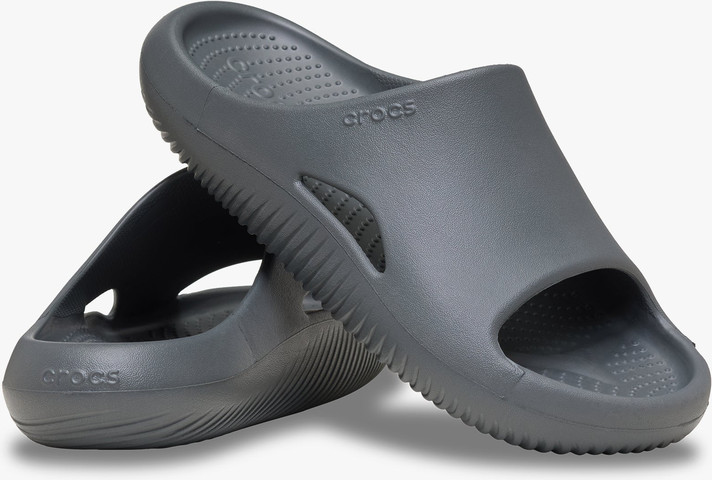 Crocs Mellow Slide - כפכפי קרוקס סלייד מילו בצבע אפור קרבון