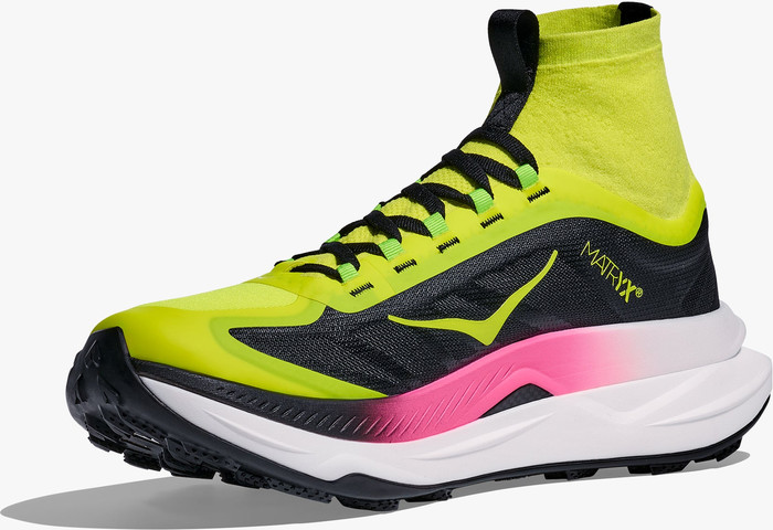 HOKA TECTON X3 - נעלי טקטון X 3 לגברים בצבע נאון הוקה לימן/שחור