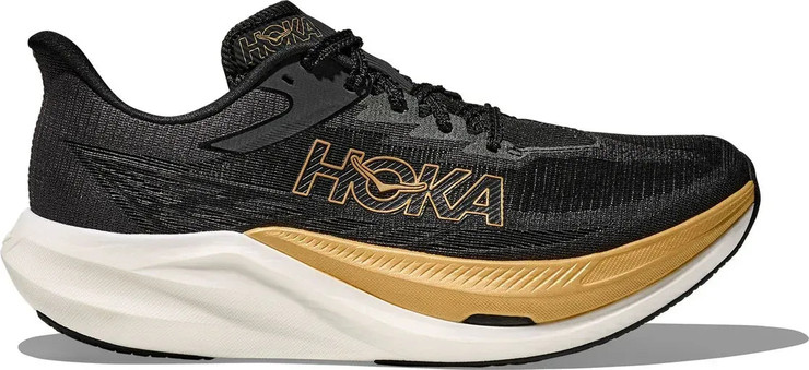 נעלי ריצה תחרותיות הוקה רוקט איקס 3 לנשים Hoka 1168724/BKGD U ROCKET X 3 BLACK/GOLD