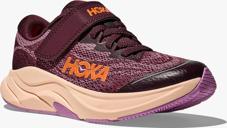 HOKA RINCON 4 LITTLE KIDS - נעלי ספורט לילדים הוקה רינקון 4 בצבע דובדבן כהה/סגלגל