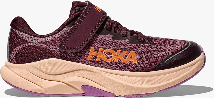 HOKA RINCON 4 LITTLE KIDS - נעלי ספורט לילדים הוקה רינקון 4 בצבע דובדבן כהה/סגלגל