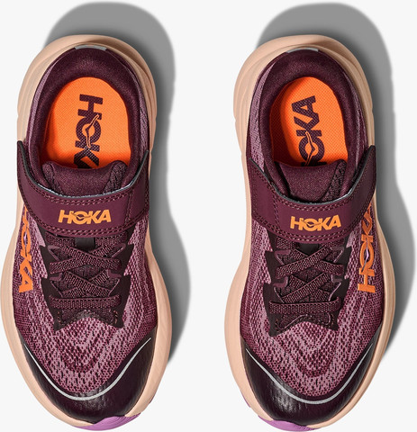 HOKA RINCON 4 LITTLE KIDS - נעלי ספורט לילדים הוקה רינקון 4 בצבע דובדבן כהה/סגלגל