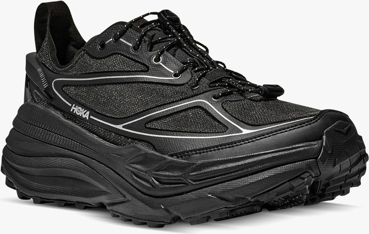 HOKA STINSON ONE7 - נעלי הוקה סטינסון בצבע שחור/כסף