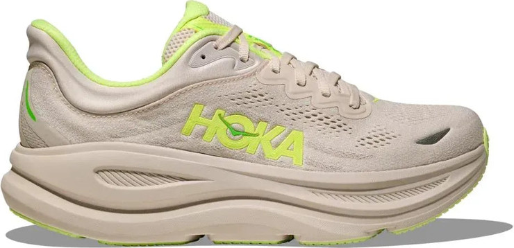 נעלי ריצה הוקה בונדי 9 לגברים Hoka BONDI 9 1162011/GYZ GROUT/NEON