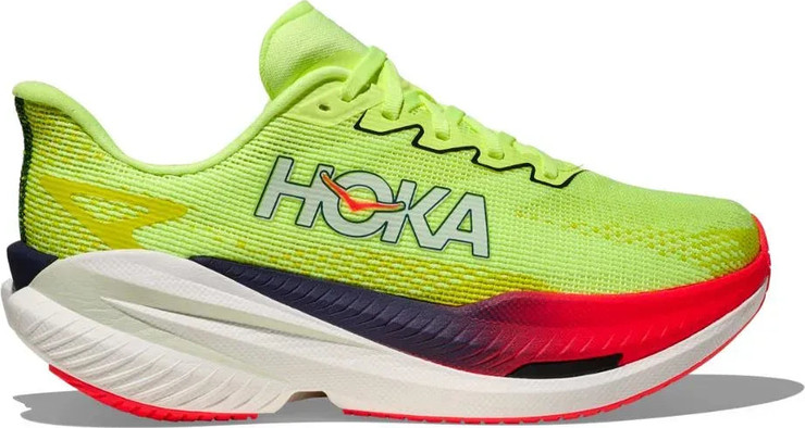 נעלי ריצה הוקה מאך איקס 3 רחבות לגברים Hoka 1168871/NZS MACH X 3 WIDE (2E) NEON