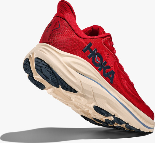 HOKA CLIFTON WIDE 10 - נעלי ספורט גברים הוקה קליפטון 10 רחבות בצבע ורמלון/נייבי