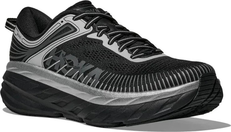 קולקציית הרטרו של הוקה Hoka 1110518/BKSTR BONDI 7 BLACK/STARDUST