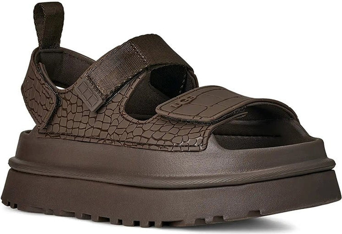 סנדלי UGG GoldenGlow Embossed נשים - האג - Brown