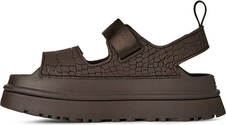 סנדלי UGG GoldenGlow Embossed נשים - האג - Brown