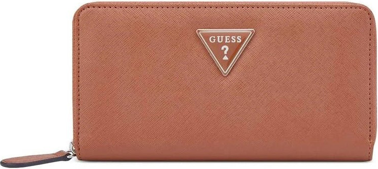 ארנק Guess Viviette Slg Medium Zip Around נשים - גס - Brown