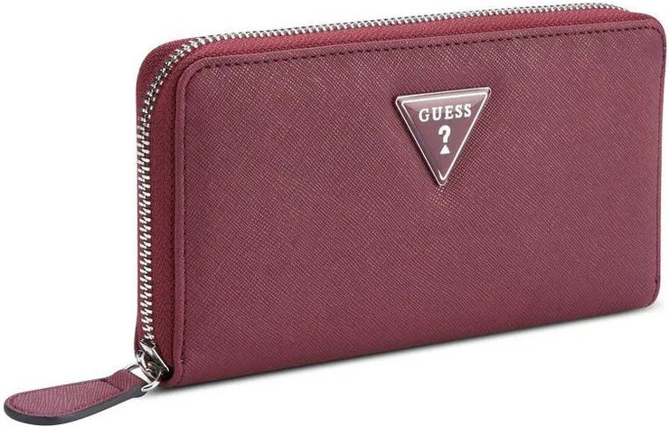 ארנק Guess Viviette Slg Medium Zip Around נשים - גס - Red