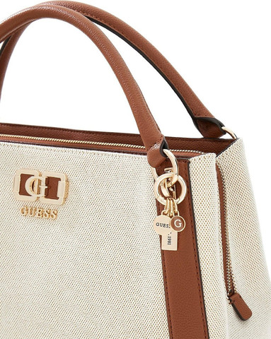 תיק Guess Karnilla Girlfriend Satchel נשים - גס - Beige