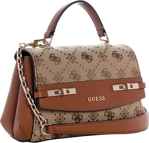 תיק Guess Melinda Logo Top Handle Flap נשים