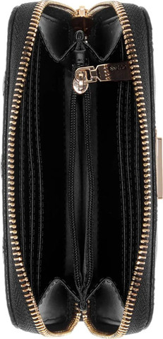 ארנק Guess Janie Logo Slg Med Zip Around נשים - גס - Grey