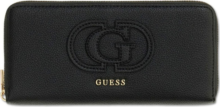 ארנק Guess Isola Slg Large Zip Around נשים - גס - Black