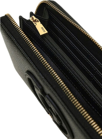 ארנק Guess Isola Slg Large Zip Around נשים - גס - Black