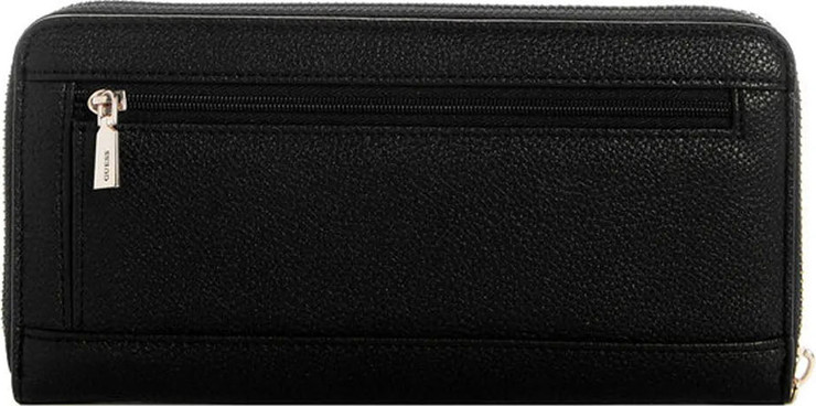 ארנק Guess Lucci Slg Large Zip Around נשים - גס - Black