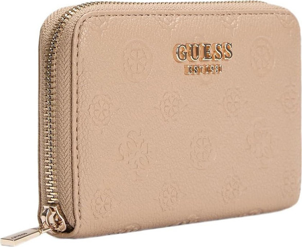 ארנק Guess Ella Logo Slg Med Zip Around נשים - גס - Beige