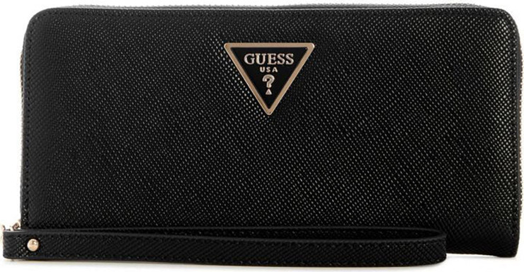 ארנק Guess Gilda Slg Large Zip Around נשים - גס - Black