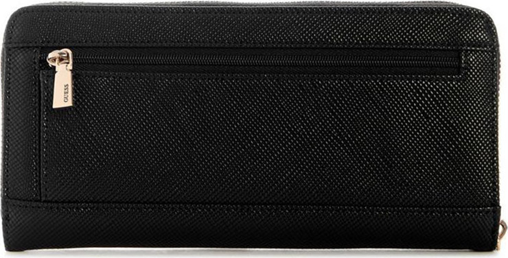ארנק Guess Gilda Slg Large Zip Around נשים - גס - Black